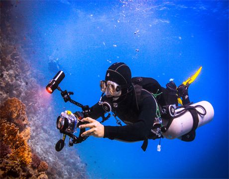 padi sidemount diver - Боковое крепление